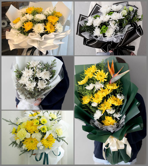 广西贺州平桂区水口镇白事花束代送